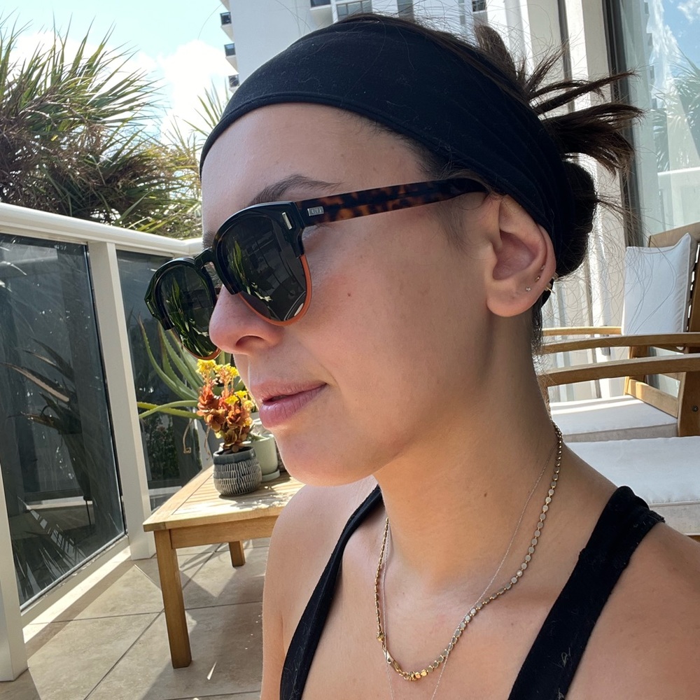 Christian Dior tortoise half round sunglasses - Picture 5 of 6